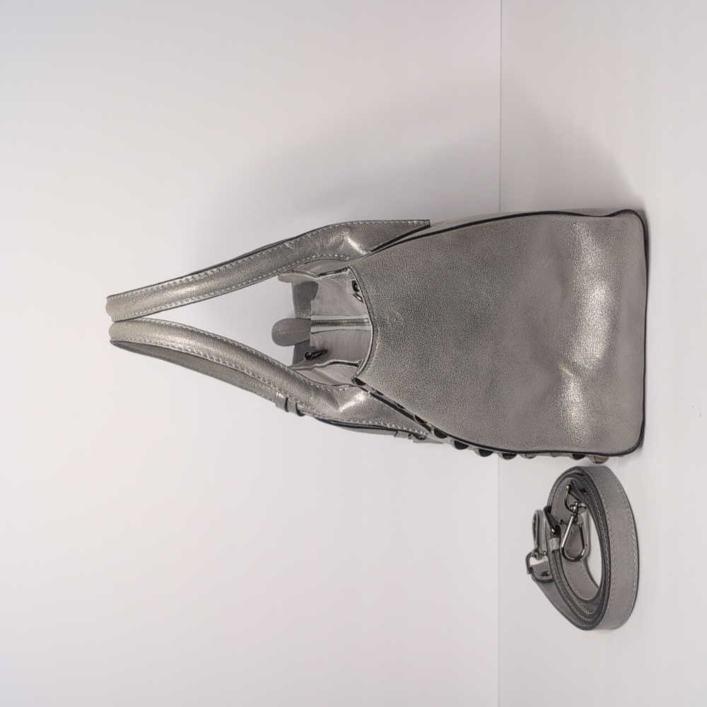 Kennel & Schmenger Silver Studded Satchel - Picture 2 of 13